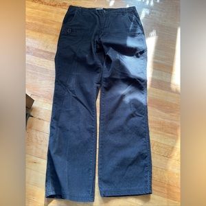 Columbia Women's Black Cotton Blend Corduroy Straight Leg Pants Sz 8